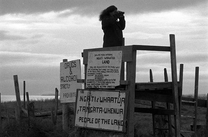 Bastion Point protest, 1978. Robin Morrison Collection. PH-NEG-RM-N10
